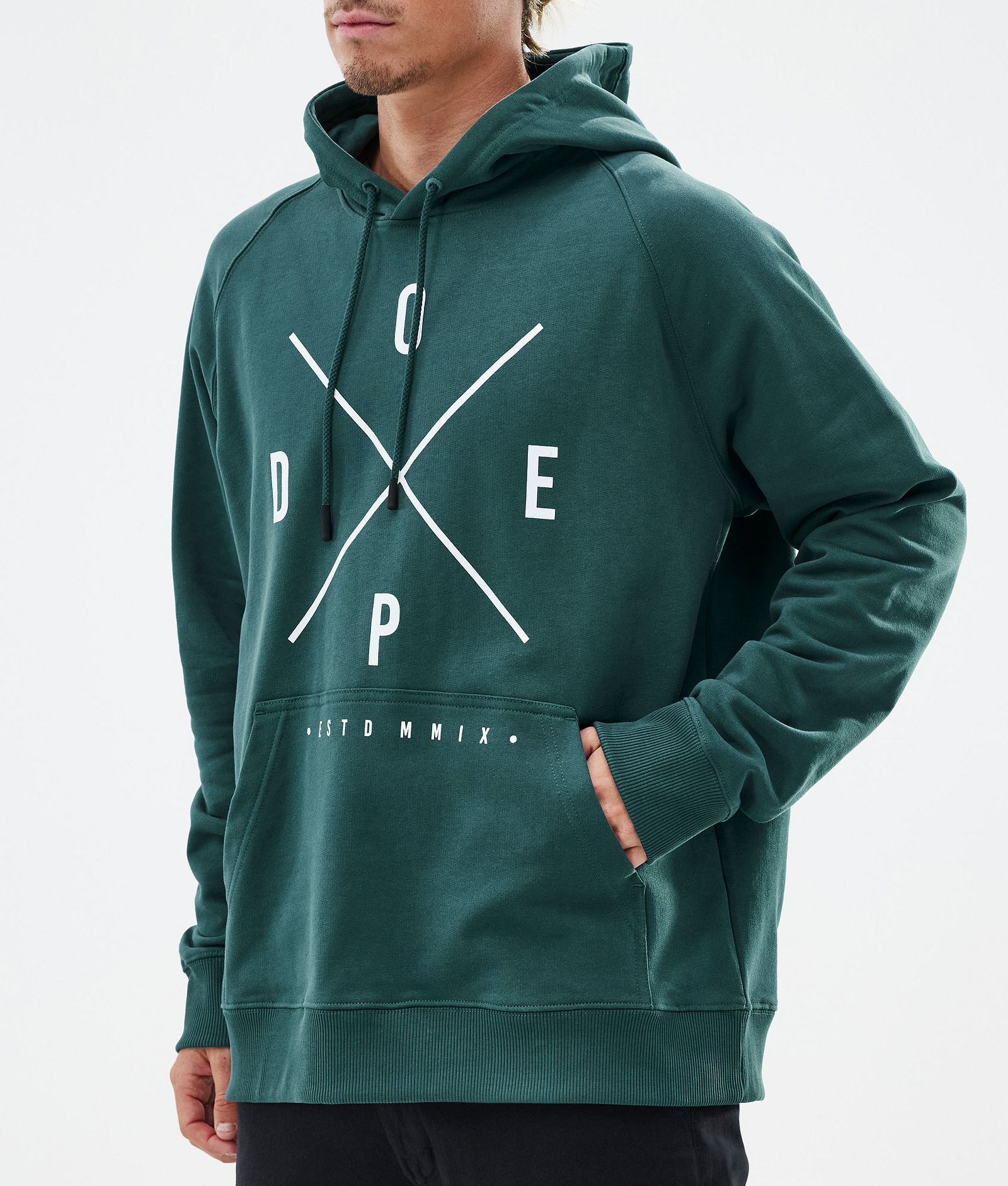 Common Bluzy z Kapturem Mężczyźni 2X-Up Bottle Green, Zdjęcie 6 z 7