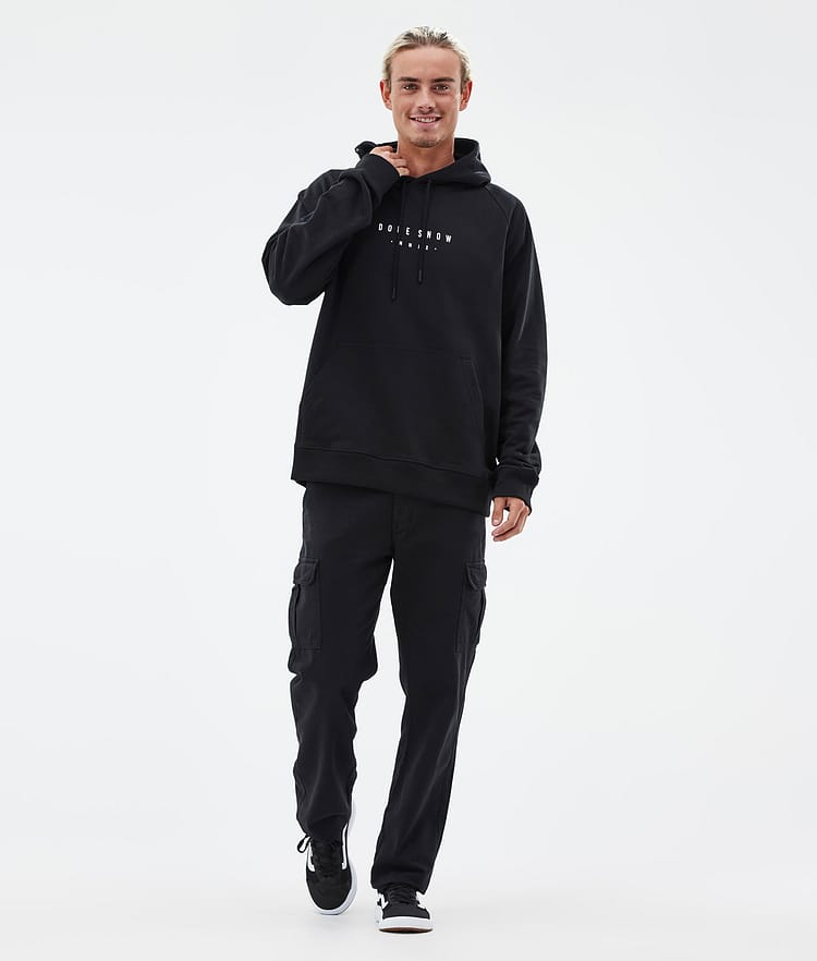 Common Hoodie Heren Silhouette Black