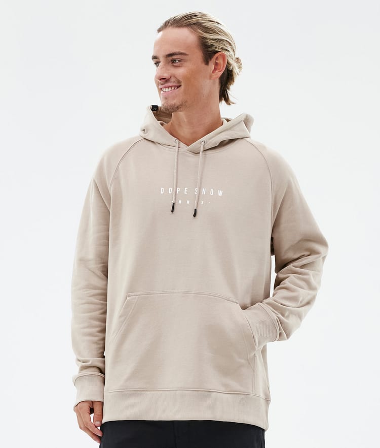 Common Hoodie Herre Silhouette Sand