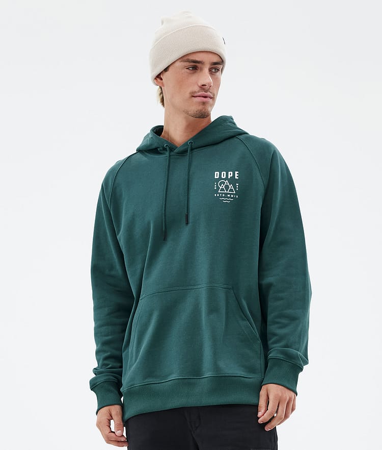 Common Sweat à capuche Homme Summit Bottle Green