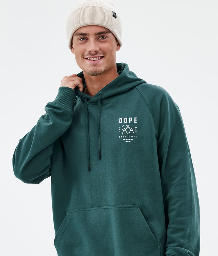 Common Sweat à capuche Homme Summit Bottle Green