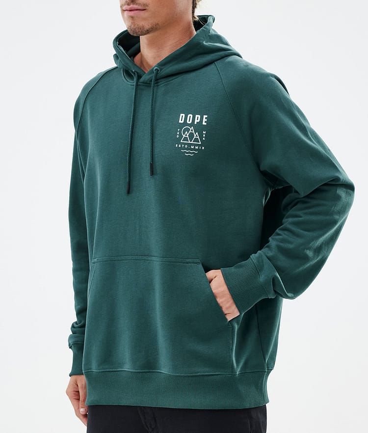 Common Sweat à capuche Homme Summit Bottle Green