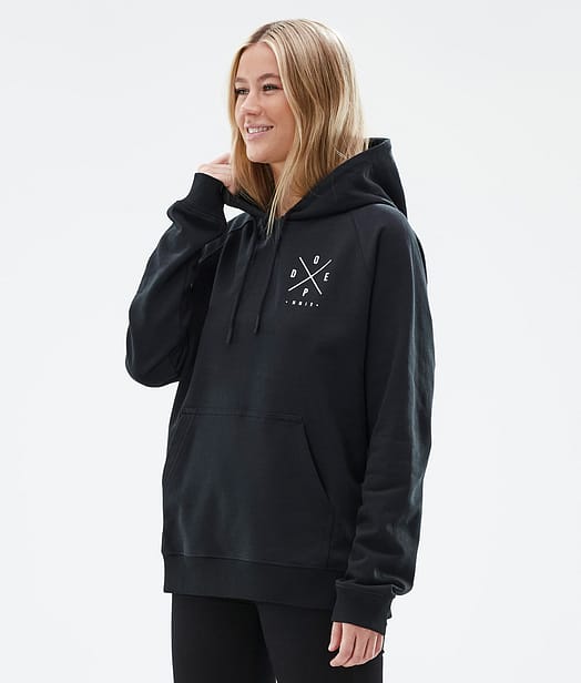 Common W Hoodie Women Black