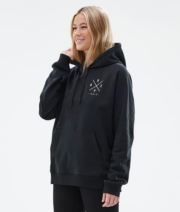 Common W Hoodie Women 2X-Up Black