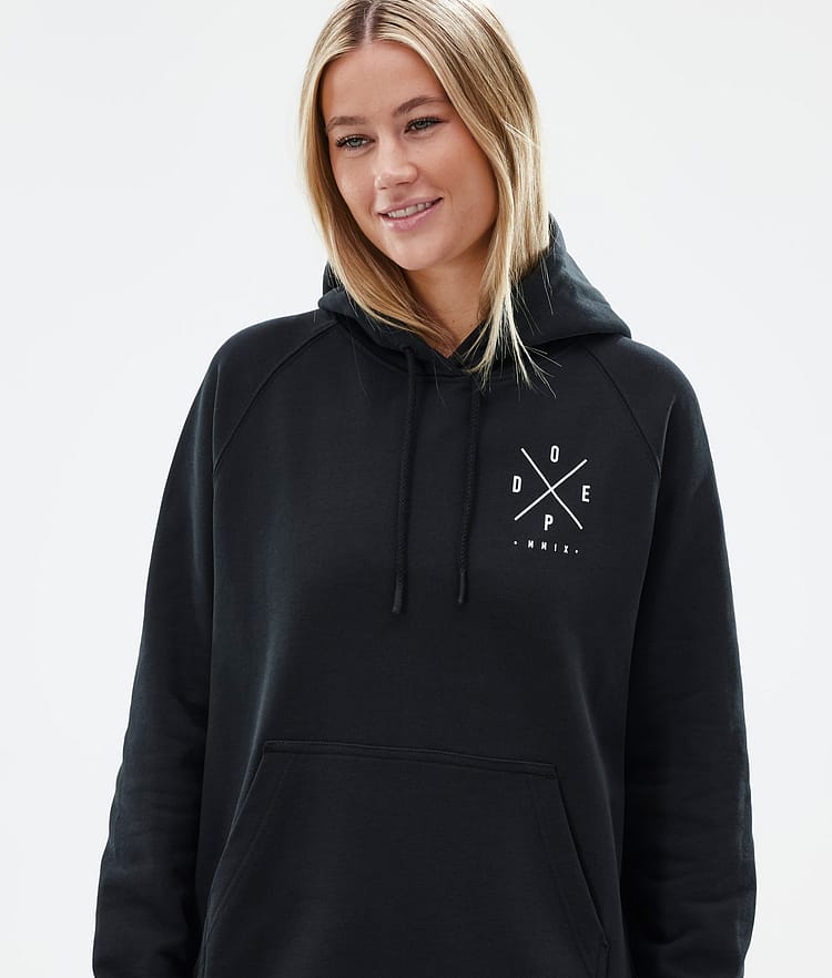 Common W Hoodie Damen 2X-Up Black