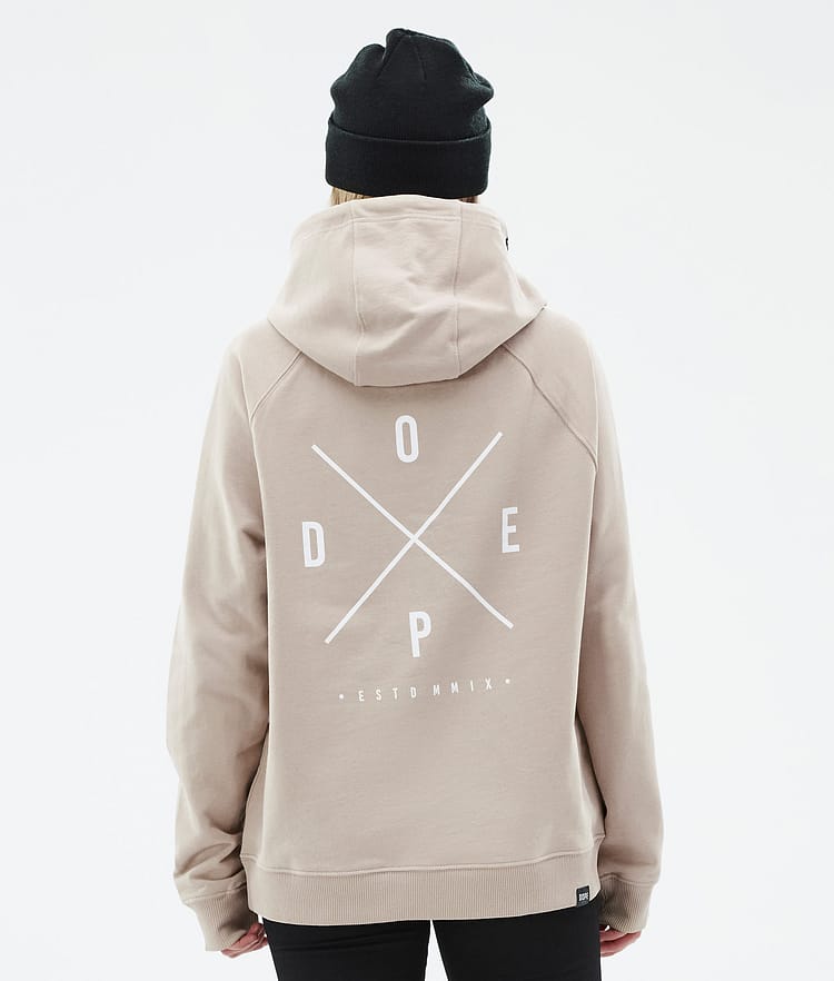 Common W Hoodie Dame 2X-Up Sand