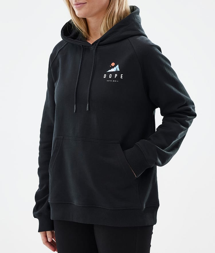 Common W Hoodie Damen Ice Black