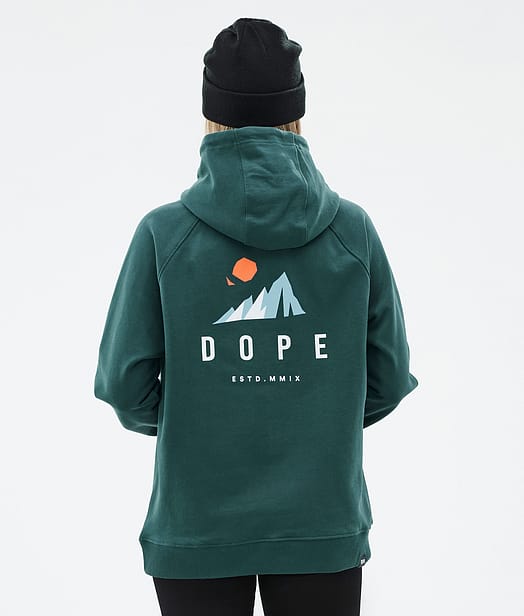 Dope Common W Hoodie Women Ice Bottle Green