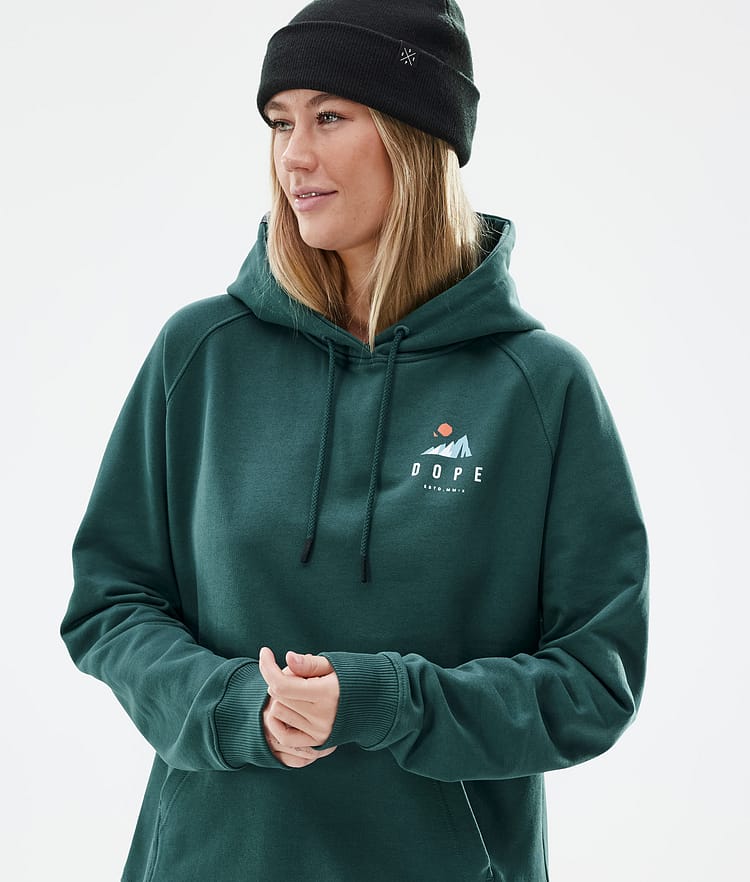 Common W Hoodie Women Ice Bottle Green