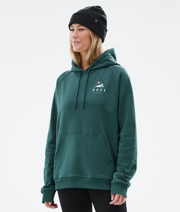 Common W Hoodie Women Ice Bottle Green