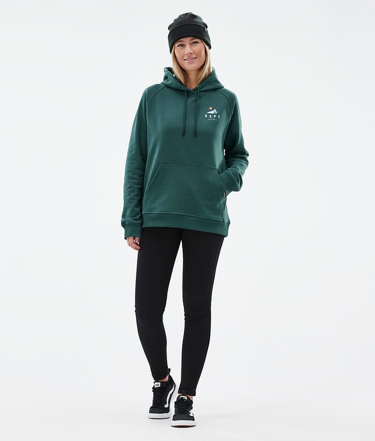 Common W Hoodie Damen Ice Bottle Green