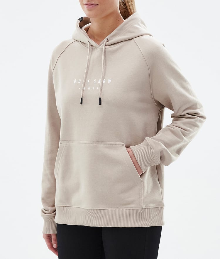 Common W Hoodie Dames Silhouette Sand