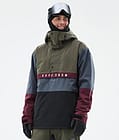 Legacy Track Ski Jacket Men OIive Green/Burgundy/Metal Blue/Black, Image 1 of 8