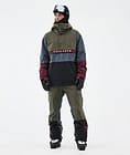 Legacy Track Manteau Ski Homme Olive Green/Burgundy/Metal Blue/Black, Image 2 sur 8