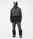 Legacy Track Ski Jacket Men OIive Green/Burgundy/Metal Blue/Black, Image 2 of 8