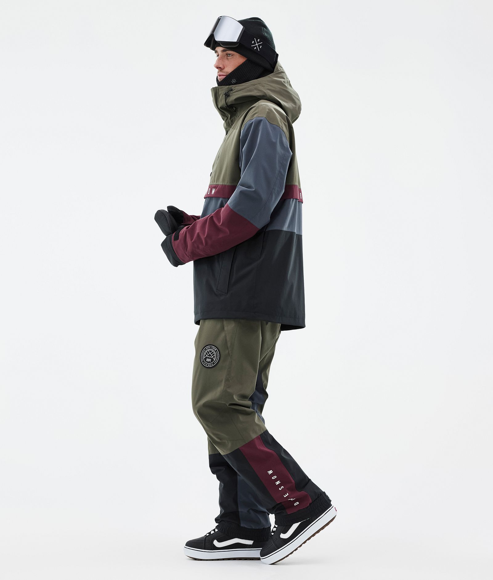Legacy Track Snowboardjacke Herren Olive Green/Burgundy/Metal Blue/Black, Bild 3 von 8