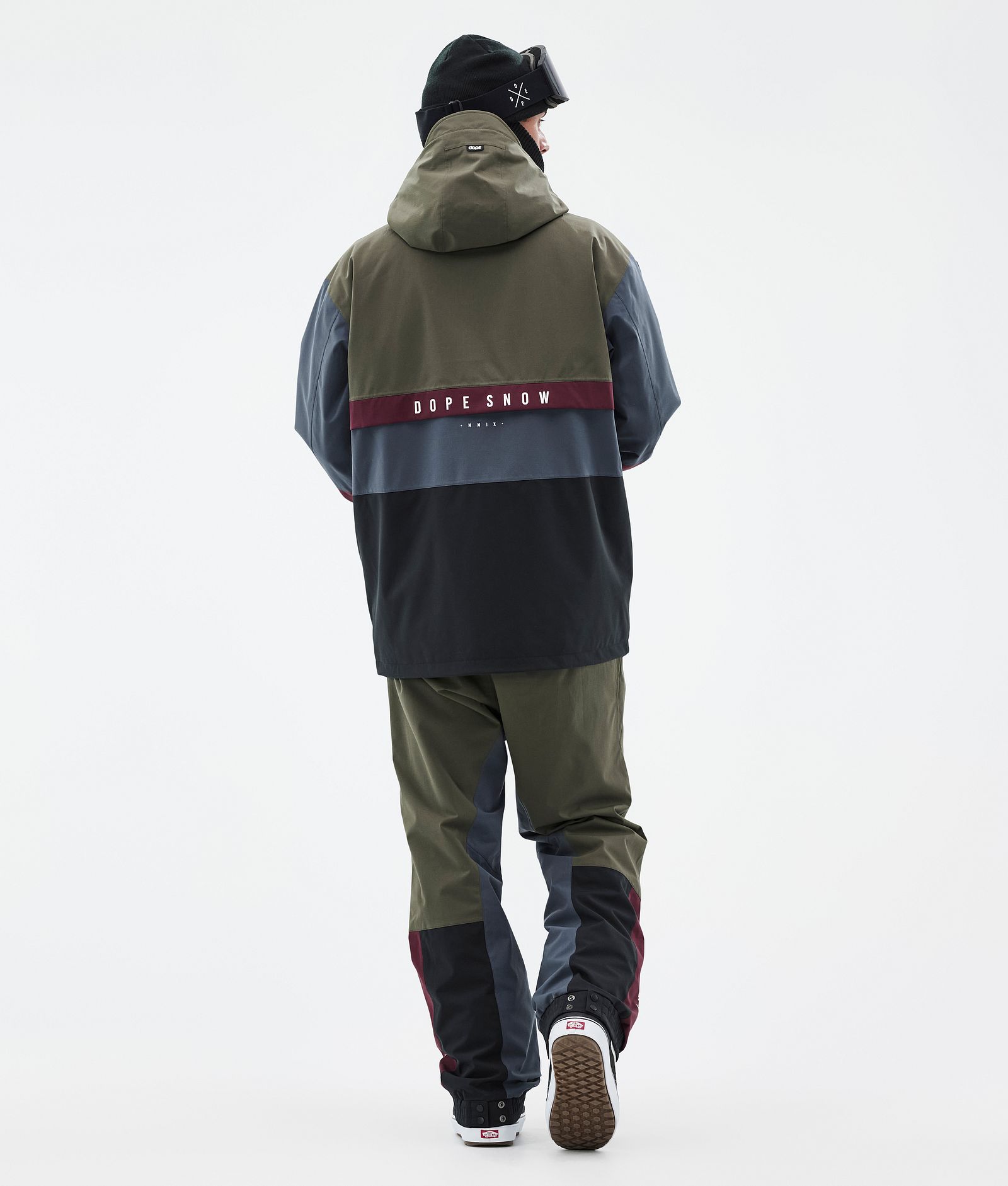 Legacy Track Snowboardjacke Herren Olive Green/Burgundy/Metal Blue/Black, Bild 4 von 8