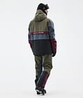 Legacy Track Ski Jacket Men OIive Green/Burgundy/Metal Blue/Black, Image 4 of 8