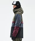 Legacy Track Snowboardjacke Herren Olive Green/Burgundy/Metal Blue/Black, Bild 5 von 8