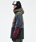 Legacy Track Giacca Snowboard Uomo Olive Green/Burgundy/Metal Blue/Black, Immagine 5 di 8