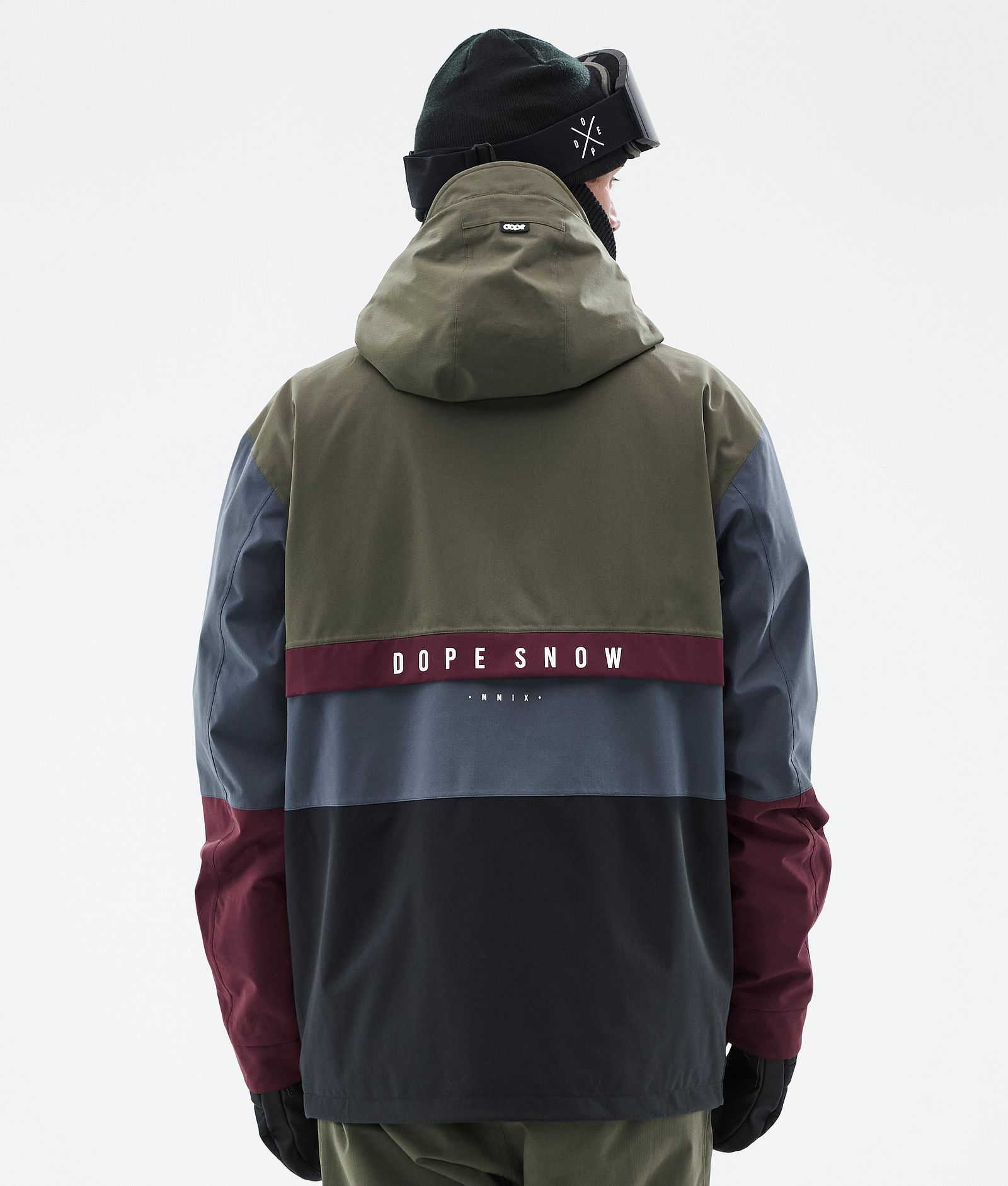 Legacy Track Snowboardjacke Herren Olive Green/Burgundy/Metal Blue/Black, Bild 6 von 8