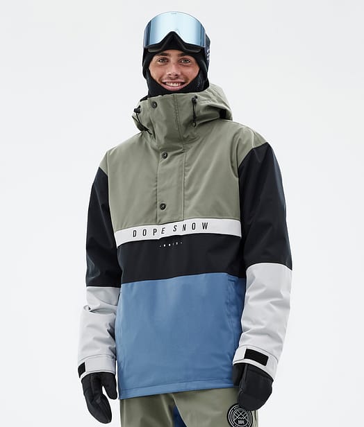 Legacy Track Snowboardjacka Herr Greenish/Light Grey/Black/Blue Steel