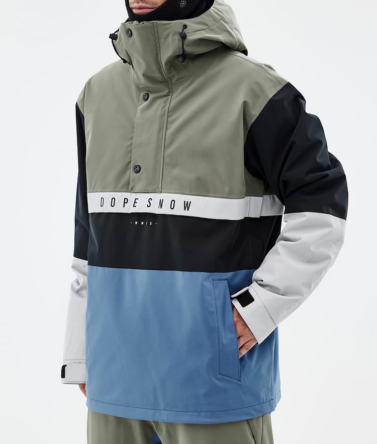 Legacy Track Snowboardjacke Herren Greenish/Light Grey/Black/Blue Steel