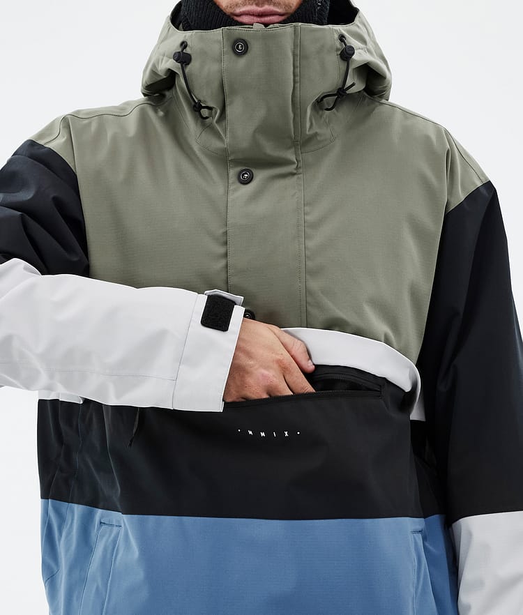 Legacy Track Snowboardjacke Herren Greenish/Light Grey/Black/Blue Steel, Bild 8 von 8