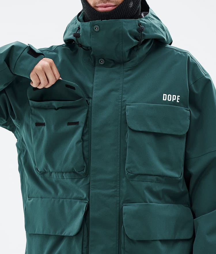 Zenith Snowboardjacke Herren Bottle Green, Bild 8 von 10