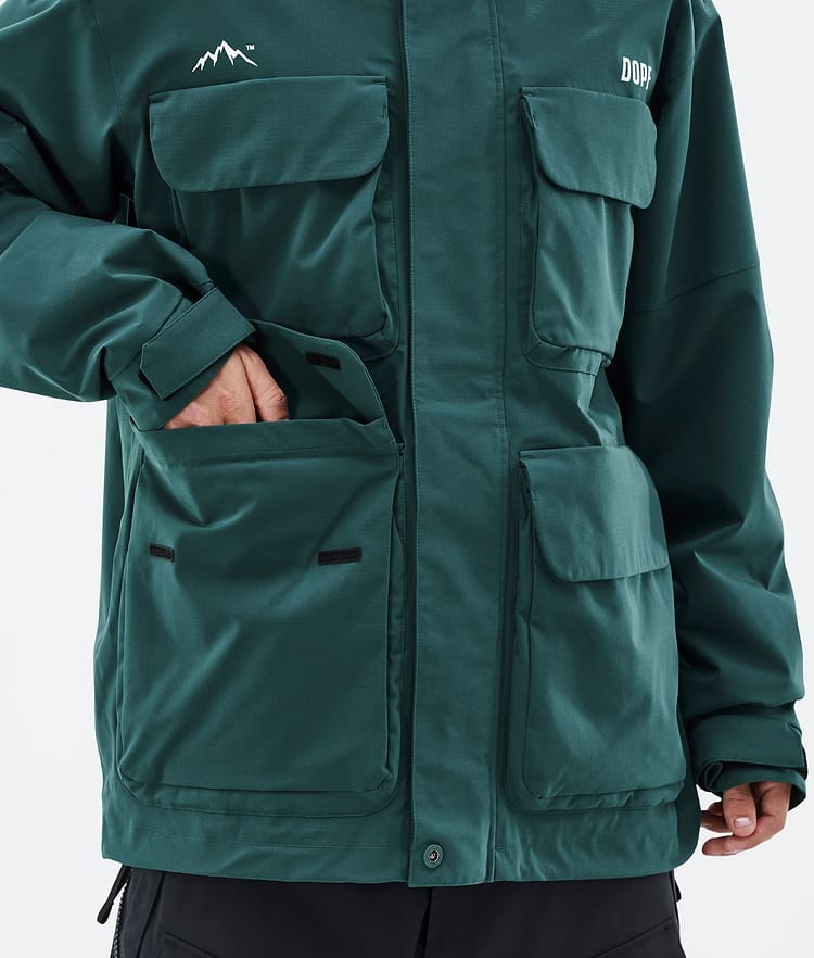 Zenith スノーボードジャケット メンズ Bottle Green, 画像9 / 10