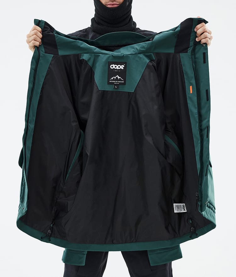 Zenith Snowboardjacke Herren Bottle Green, Bild 10 von 10