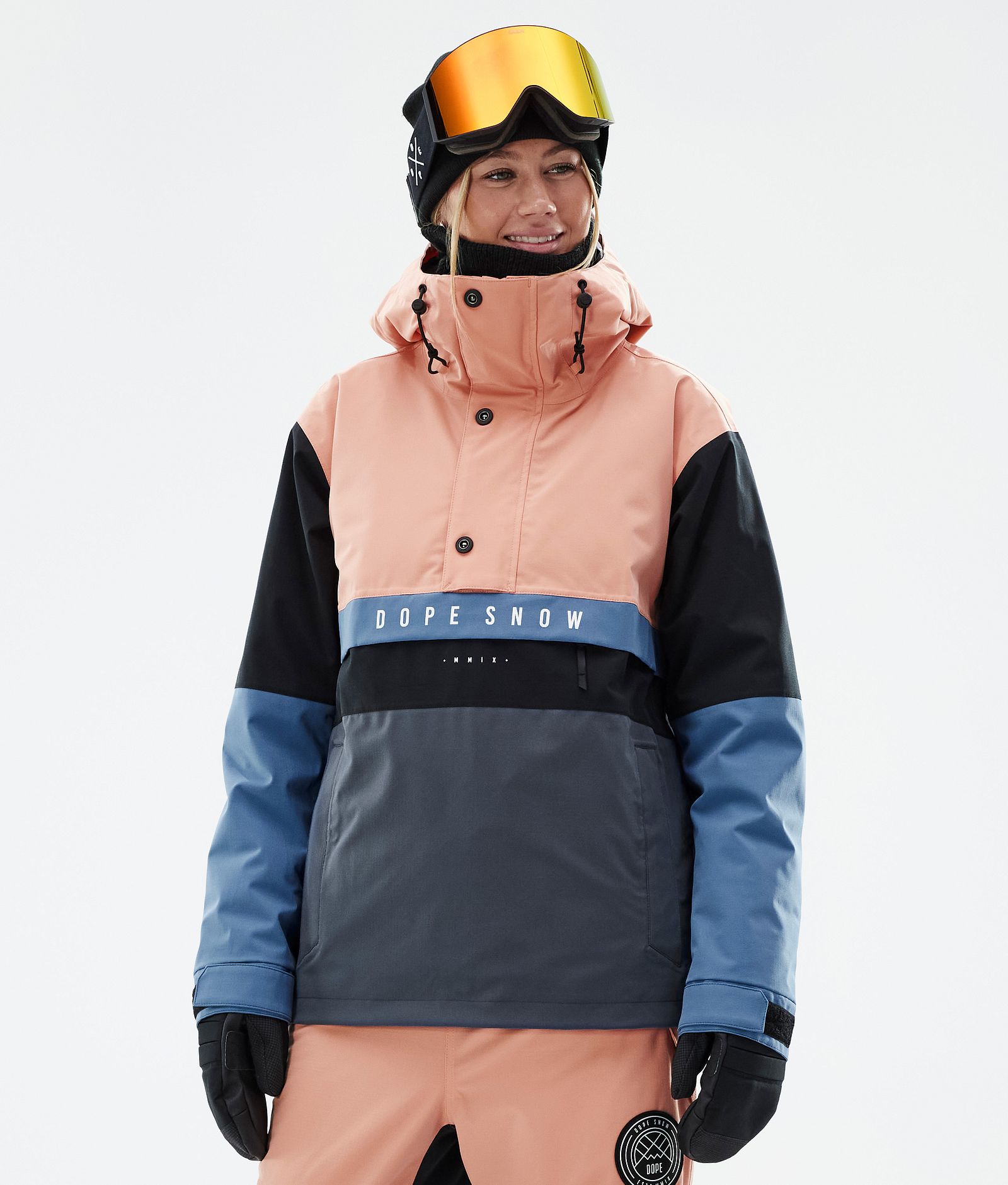 Legacy Track W Veste de Ski Femme Faded Peach/Blue Steel/Black/Metal Blue, Image 1 sur 8