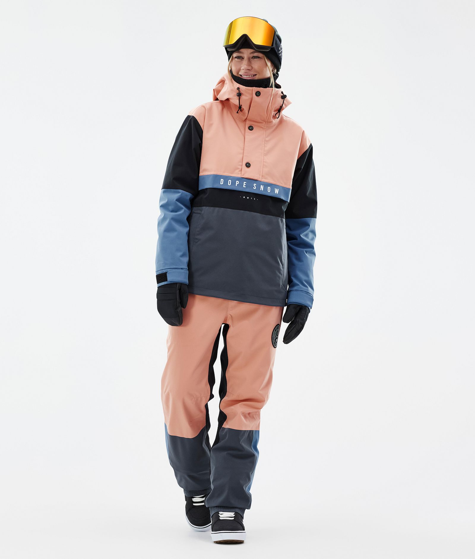 Legacy Track W Giacca Snowboard Donna Faded Peach/Blue Steel/Black/Metal Blue, Immagine 2 di 8