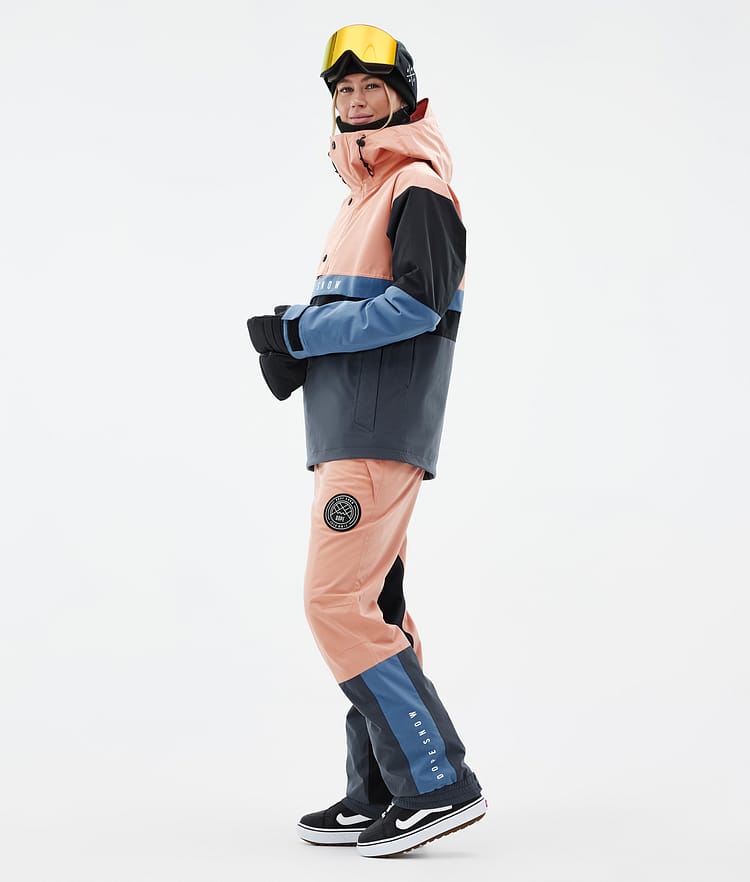 Legacy Track W Giacca Snowboard Donna Faded Peach/Blue Steel/Black/Metal Blue, Immagine 4 di 8