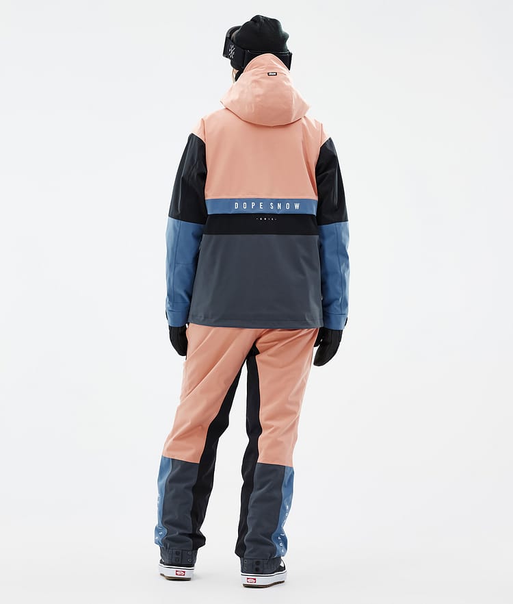 Legacy Track W Snowboardjacka Dam Faded Peach/Blue Steel/Black/Metal Blue, Bild 4 av 8