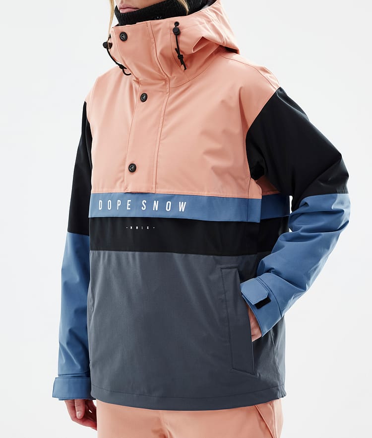 Legacy Track W Snowboardjacke Damen Faded Peach/Blue Steel/Black/Metal Blue