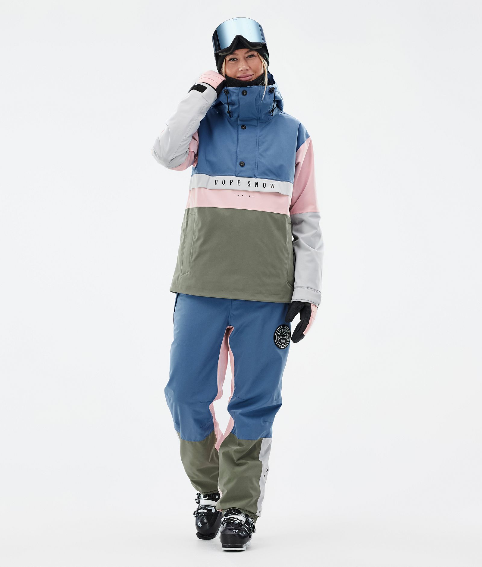 Legacy Track W Veste de Ski Femme Blue Steel/Light Grey/Soft Pink/Greenish, Image 2 sur 8