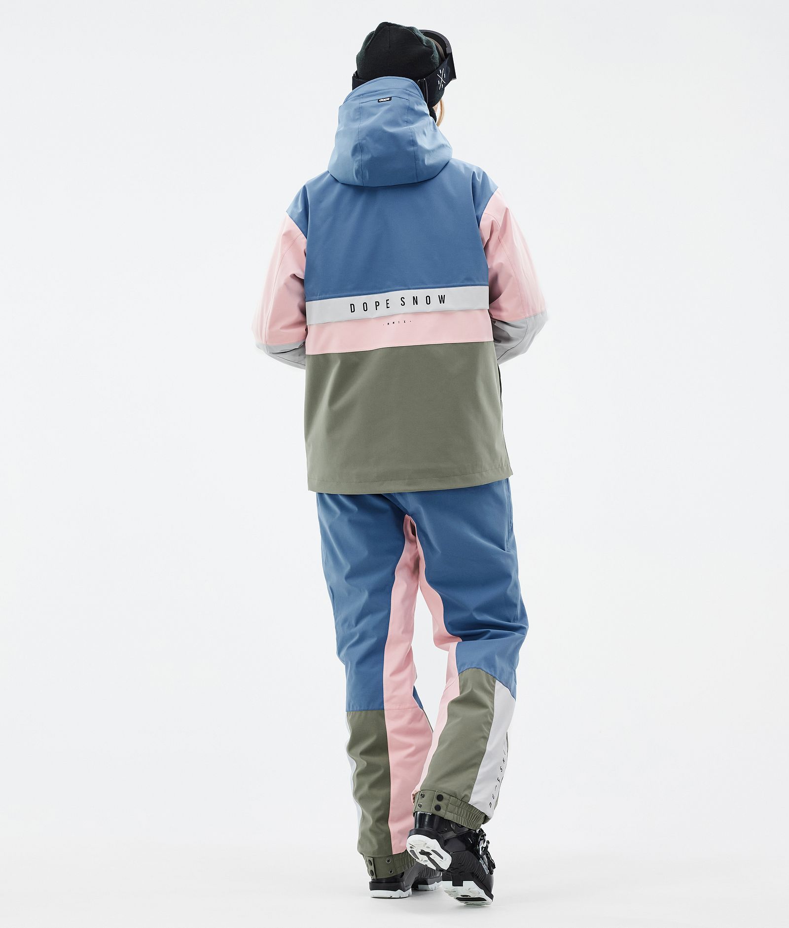 Legacy Track W Ski Jacket Women Blue Steel/Light Grey/Soft Pink/Greenish, Image 4 of 8