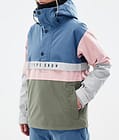 Legacy Track W Ski Jacket Women Blue Steel/Light Grey/Soft Pink/Greenish, Image 7 of 8