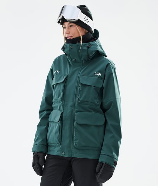 Zenith W Snowboardjacke Damen Bottle Green