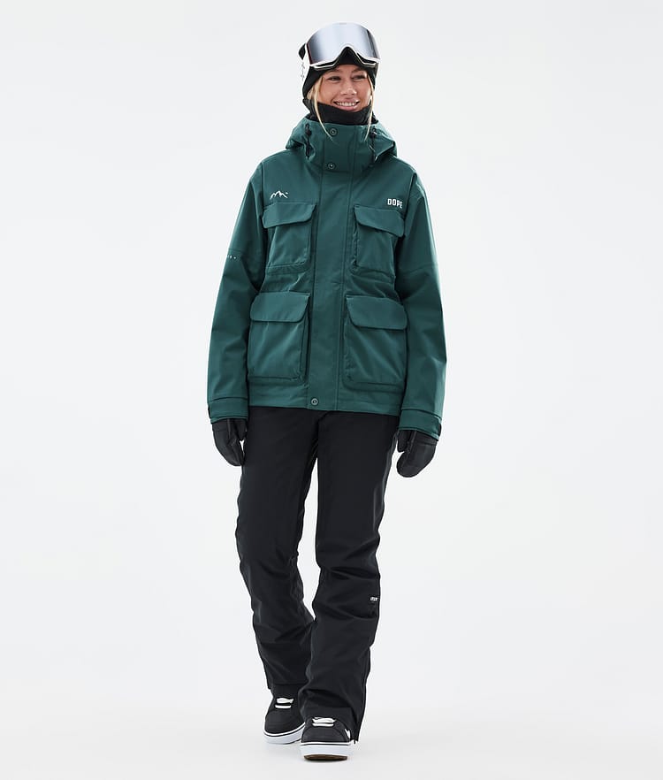 Zenith W Snowboardjacka Dam Bottle Green, Bild 2 av 10