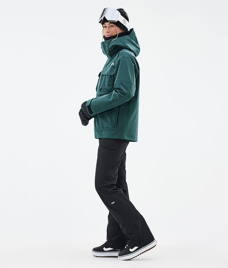 Zenith W Snowboardjacka Dam Bottle Green, Bild 3 av 10
