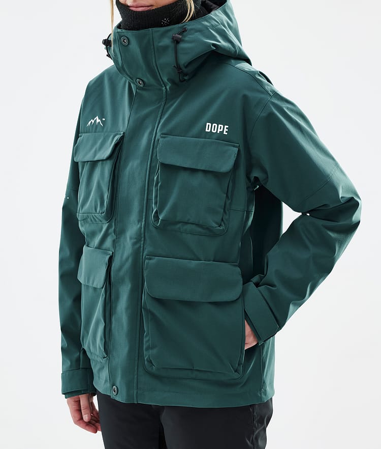 Zenith W Ski Jacket Women Bottle Green, Image 8 of 10