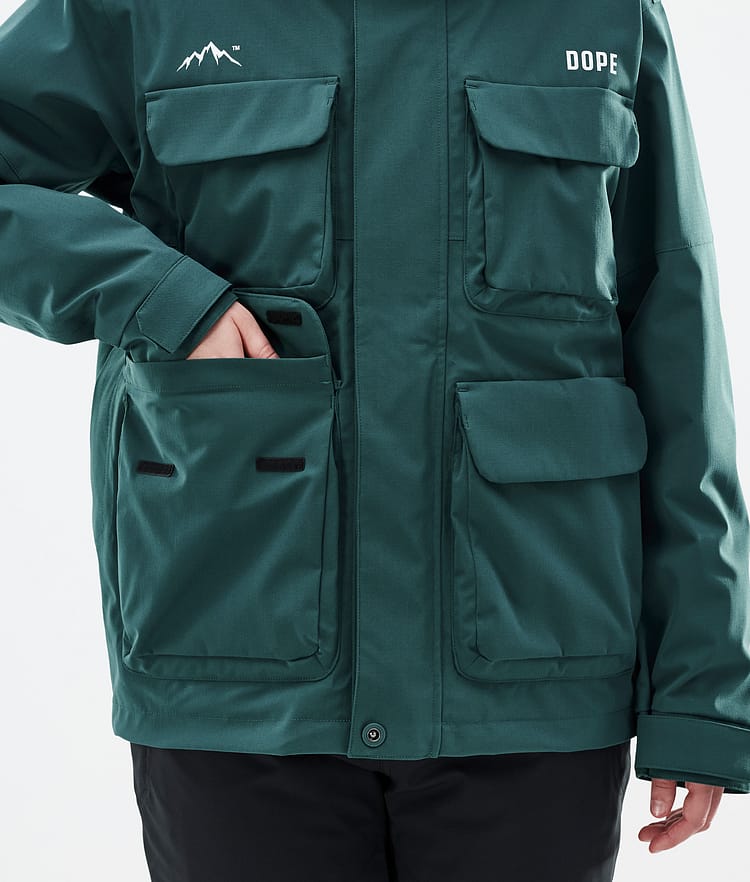 Zenith W Ski Jacket Women Bottle Green, Image 9 of 10