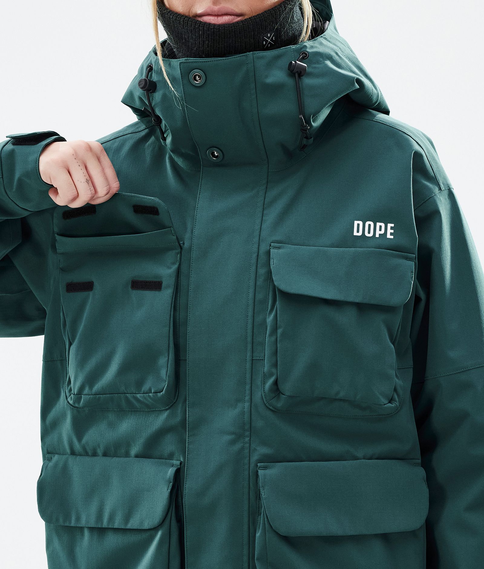 Zenith W Snowboardjacka Dam Bottle Green, Bild 9 av 10