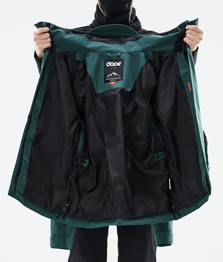 Zenith W Snowboardjacka Dam Bottle Green, Bild 10 av 10