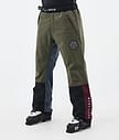 Blizzard Track Lasketteluhousut Miehet OIive Green/Burgundy/Metal Blue/Black