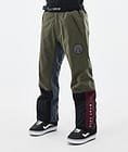 Blizzard Track Pantalones Snowboard Hombre OIive Green/Burgundy/Metal Blue/Black, Imagen 1 de 5