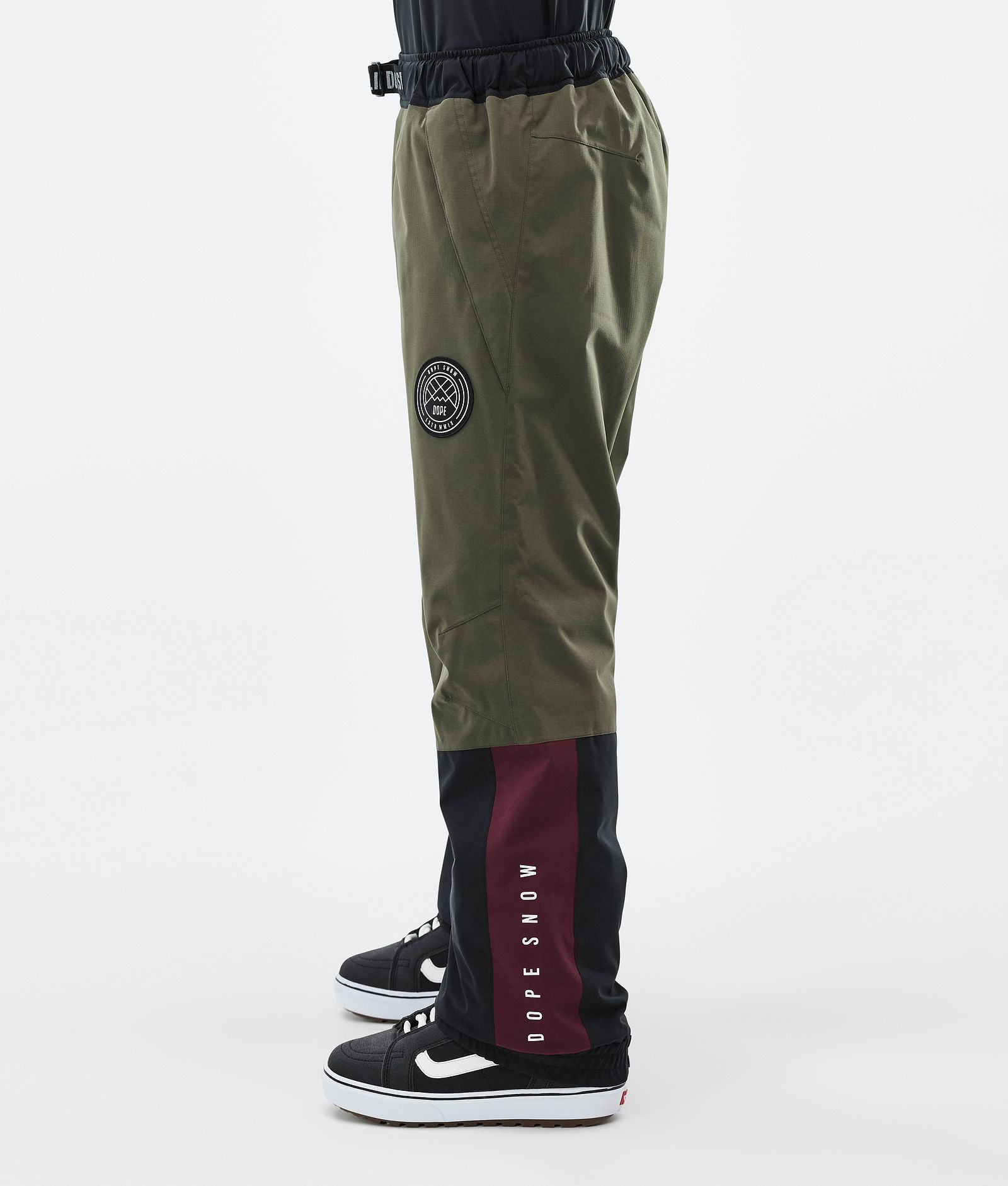 Blizzard Track Pantalon de Snowboard Homme OIive Green/Burgundy/Metal Blue/Black, Image 3 sur 5