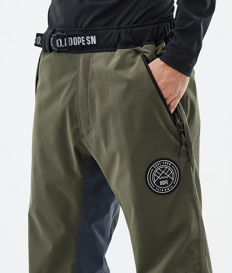 Blizzard Track Snowboardhose Herren OIive Green/Burgundy/Metal Blue/Black, Bild 5 von 5